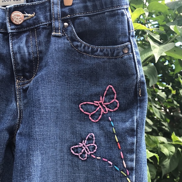 Gap Girls Bootcut embroidered butterfly jeans 🦋 - Picture 6 of 11